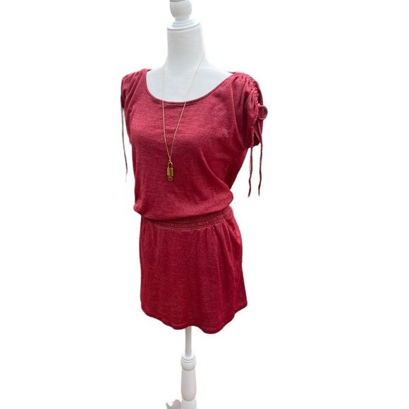 Michael Stars Gathered Waist Mini Dress Size OS Fits Most - Picture 7 of 9